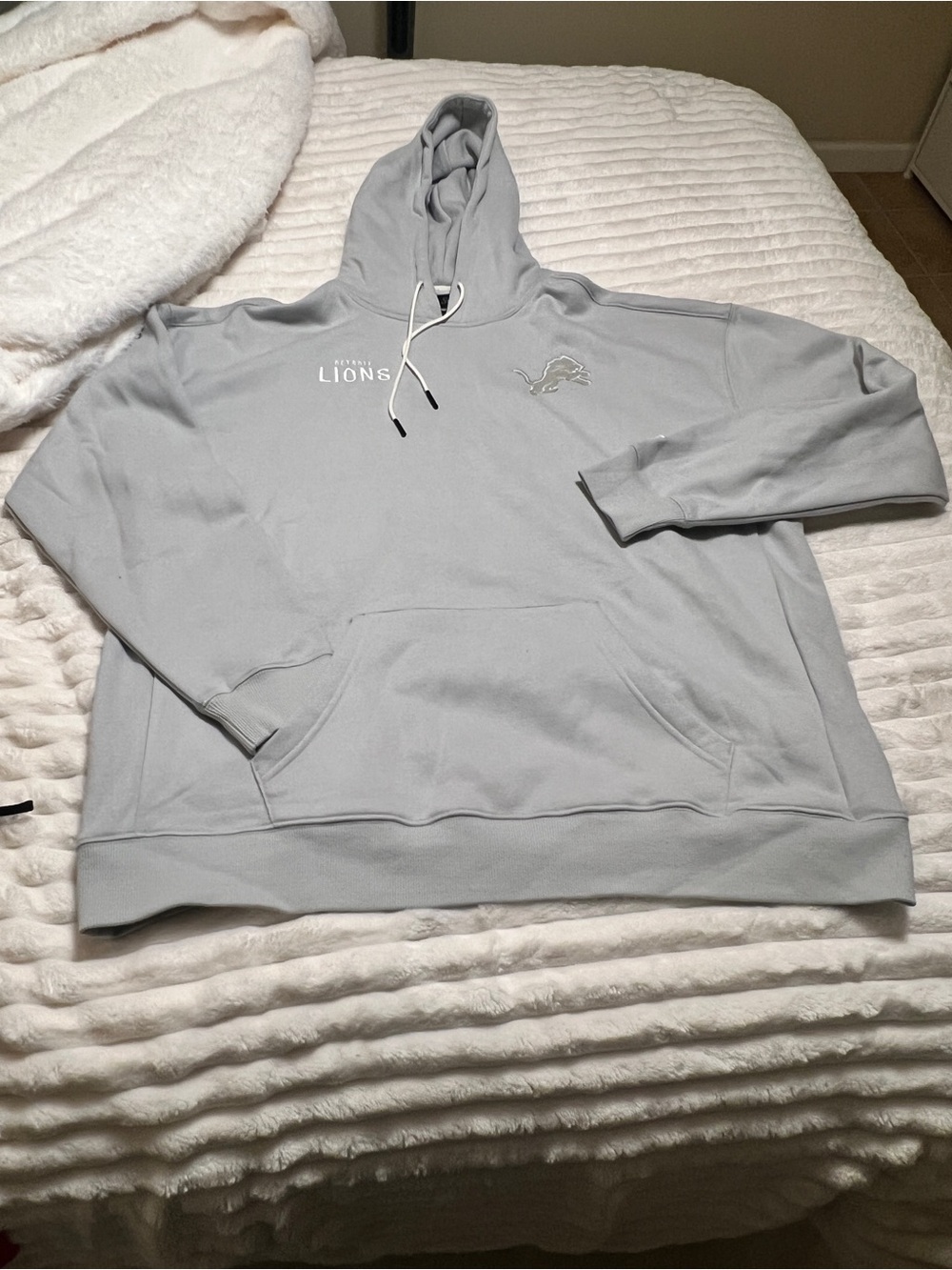 Detroit Lions Men's Gray Pullover Hoodie